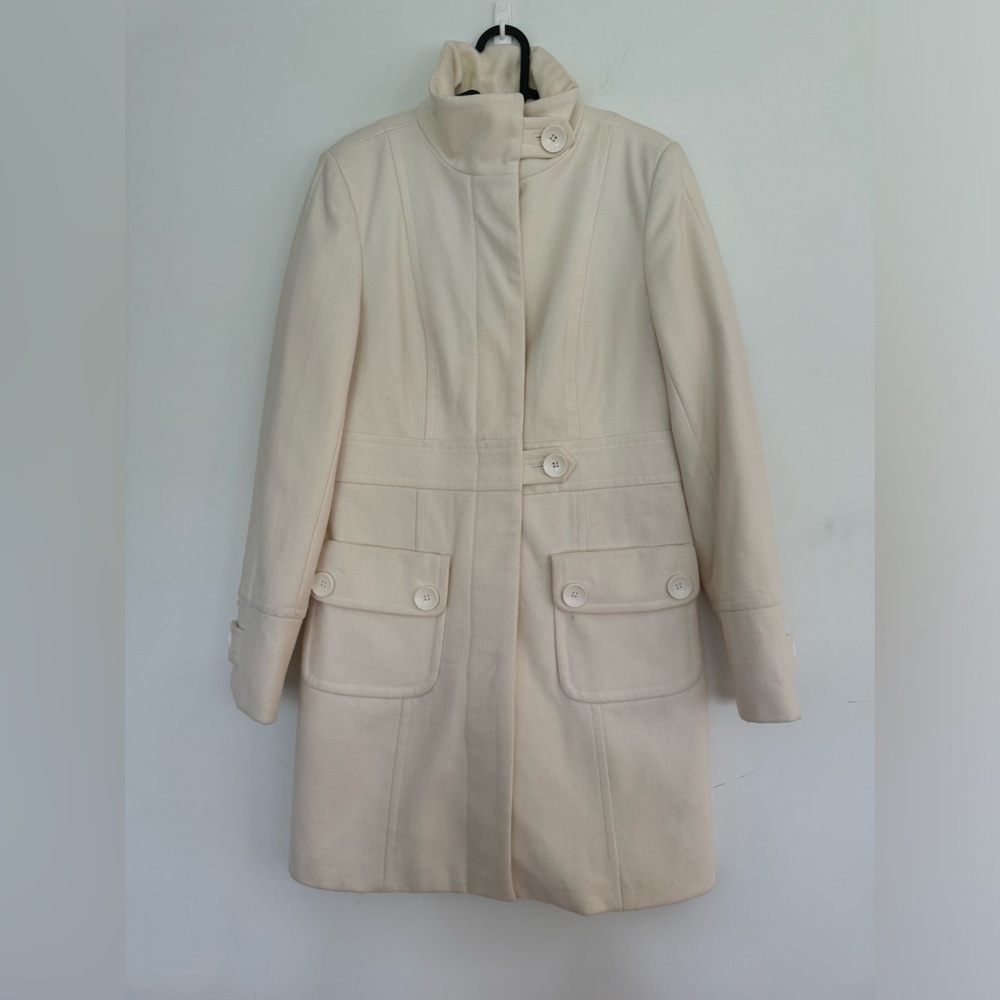 Vintage Reitmans Elegant Cream Women's Wool Blend Coat